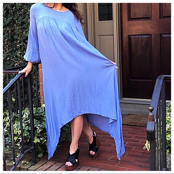 ✨LAST ONE ✨Bohemian chic asymmetrical maxi dress - Picture 3 of 5